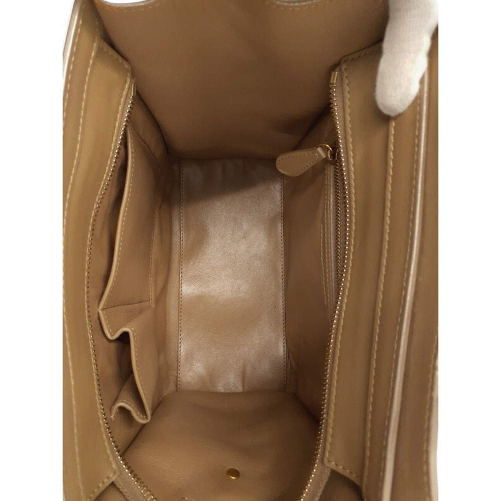 Celine Shopper Tote Shoulder Leather Calfskin Handbag - Picture 3 of 9